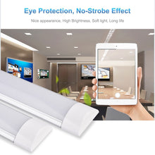 Cargar imagen en el visor de la galería, Tubo LED Lampara de Techo Regleta LED Electronica Pantalla plas ovalado 6500K