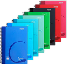 Cargar imagen en el visor de la galería, Libreta cuaderno A5 Cervantes 120 hojas tapa extradura 90 g cuadrícula 5x5 mm