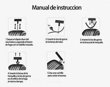 Cargar imagen en el visor de la galería, Kit 6 Reparación de Pinchazos Equipo de Reparación de Neumáticos Válido para Todo Tipos de Neumáticos Compuesto por 3 Mechas 2 Herramientas y Bote Sellante