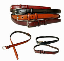 Cargar imagen en el visor de la galería, Cinturon Hombre mujer Cuero Negro Jeans Reversible Piel clasico inspirado en EA