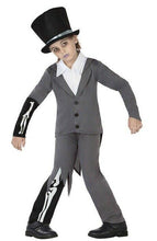 Cargar imagen en el visor de la galería, Disfraz Novio Zombie Niño Infantil Gris Para Halloween Carnaval Teatro