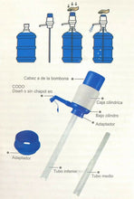 Cargar imagen en el visor de la galería, Dispensador de agua manual para garrafas bomba compatible con botellas de 2-10 L