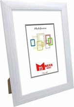 Cargar imagen en el visor de la galería, Marco de Fotos (Blanco) de madera para Pared y Mesa MOD-257, Ancho Bastidor 1,90