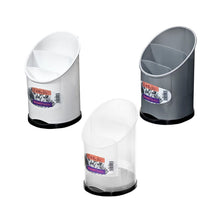 Cargar imagen en el visor de la galería, Escurrecubiertos Ovalado con Bandeja Elegance para utensilios cubierto de cocina