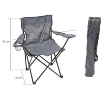 Cargar imagen en el visor de la galería, Silla Portátil Plegable Camping Pesca Montaña Acampada Picnic, 45x45x80 cm