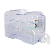 Cargar imagen en el visor de la galería, Dispensador de agua con grifo de plástico PETG para frigorífico. Depósito para bebidas rellenable ideal para oficina, acampada, zumos y cócteles