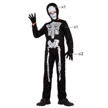 Cargar imagen en el visor de la galería, Disfraz esqueleto niño infantil para halloween carnaval fiesta teatro