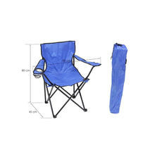 Cargar imagen en el visor de la galería, Silla Portátil Plegable Camping Pesca Montaña Acampada Picnic, 45x45x80 cm