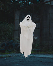 Cargar imagen en el visor de la galería, Colgante Fantasma Con Luz Sonido Control de Voz 190x156 Cm Decoración Halloween