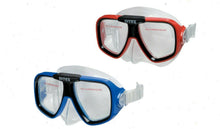 Cargar imagen en el visor de la galería, Máscara de buceo, gafas de natación bucear, azul y rojo