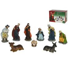 Cargar imagen en el visor de la galería, NACIMIENTO 9 PIEZAS 12CM NAVIDAD BELÉN ESCENA PESEBRE FIGURAS 12 CM