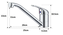 Cargar imagen en el visor de la galería, GRIFO MONOMANDO DE COCINA FREGADERO Caño giratorio agua fría y caliente