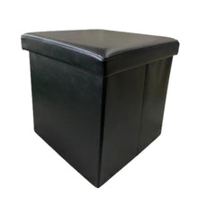 Cargar imagen en el visor de la galería, Púff Taburete de Almacenamiento Plegable Asiento de Almacenaje Cubo Otomano Reposapié