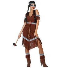 Cargar imagen en el visor de la galería, Disfraz India de Mujer Adulto para Carnaval Fiesta Teatro