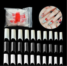 Cargar imagen en el visor de la galería, 500 Piezas Uñas Falsas Puntas de Uñas Artificiales Acrílico Transparente Frances