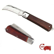 Cargar imagen en el visor de la galería, Cuchillo electricista pelacables cuchilla plegable para PVC herramientas manual