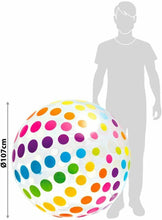 Cargar imagen en el visor de la galería, Pelota hinchable gigante círculos de diámetro 107 cm, 3 años