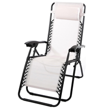 Cargar imagen en el visor de la galería, Silla Tumbona Hamaca Plegable para Playa, jardín, terraza - Hamaca Multiposiciones de Metal con