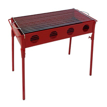 Cargar imagen en el visor de la galería, Barbacoa Hierro Pintado Para Carbón y Leña Con Parrilla Zincada
