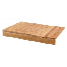 Cargar imagen en el visor de la galería, Tabla de Cortar de Bambú de Cocina Rectangular Con Perfil Encimera Borde, Cocina, Comedor y Bar