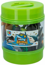 Cargar imagen en el visor de la galería, Bote con animales marinos Animal World, 21 piezas