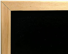 Cargar imagen en el visor de la galería, Pizarra Negra, Enmarcado con Madera sólida, para tiza y rotulador de Pizarra