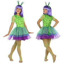 Cargar imagen en el visor de la galería, Disfraz Alien Universo Niña Infantil Verde para Carnaval Fiesta Teatro