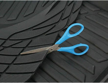 Cargar imagen en el visor de la galería, Alfombras de Goma Recortable Universal Negra Para Coche Automóvil Juego de 4 pcs Resitente al Uso Antideslizante