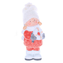 Cargar imagen en el visor de la galería, FIGURA NAVIDAD NIÑO/NIÑA 2 modelos azat CON GORRO Y BUFANDA BLANCA decoracion