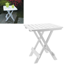 Cargar imagen en el visor de la galería, Mesa de jardín plegable Mesa auxiliar de plástico 45x43x50cm blanco o negro