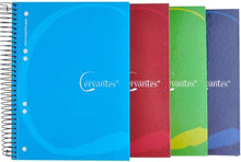 Cargar imagen en el visor de la galería, Libreta cuaderno A5 Cervantes 120 hojas tapa extradura 90 g cuadrícula 5x5 mm