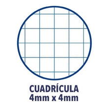 Cargar imagen en el visor de la galería, Cuaderno A4 Espiral con Anillas La Liga apa Extradura y Resistente Cuadriculado 4x4 120 Hojas Microperforadas Uso Escolar para Estudiantes