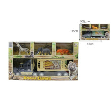 Cargar imagen en el visor de la galería, Dinosaurio Camión Juguete figuras regalo transporte 3 pcs Niños Juego sabana