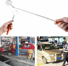 Cargar imagen en el visor de la galería, Espejo de inspección telescópico para automóviles extensible manual coche lente