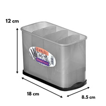 Cargar imagen en el visor de la galería, Escurrecubiertos rectangular con Bandeja Elegance para utensilios cubierto