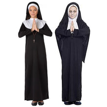 Cargar imagen en el visor de la galería, Disfraz Monja Maldita Niña Infantil para Fiesta Halloween Carnaval Teatro