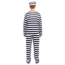 Cargar imagen en el visor de la galería, Disfraz Presidiario a Rayas Adulto Unisex Fiesta de Carnaval Halloween Teatro