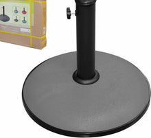 Cargar imagen en el visor de la galería, BASE/ SOPORTRE/ PIE DE SOMBRILLA DE CEMENTO 15KG GRIS OSCURRO