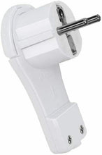Cargar imagen en el visor de la galería, Enchufe en ángulo plano con protección de contacto, con mango plegable