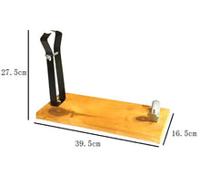 Cargar imagen en el visor de la galería, Soporte jamonero madera para Jamon Deshuesado 39.5 x 27.5 x 16.5 cm