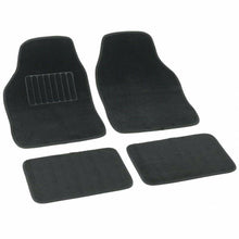 Cargar imagen en el visor de la galería, Alfombra coche automóvil negra 4 pcs interior coche Universal Moquetas autos
