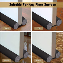 Cargar imagen en el visor de la galería, Burlete Bajo Pueta Recortable 93 cm Tope Doble de Aire Para inferior de puerta