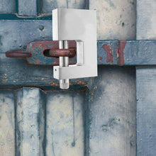 Cargar imagen en el visor de la galería, Candado de seguridad rectangular de hierro con bayoneta 60mm plateado antirrobo
