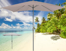 Cargar imagen en el visor de la galería, Sombrilla Parasol 2 x 3 m Con Manivela Inclinabre Tubo aluminio ø 48 mm y Tela Poliéster 200 gr ParaTerraza Jardin Camping