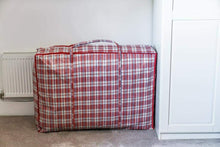 Cargar imagen en el visor de la galería, 2 bolsas rafia grande colada, cesta lavandería, limpieza, con cremallera y asas