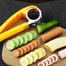 Cargar imagen en el visor de la galería, CORTADOR DE PLATANO BANANA CORTA PLATANOS FRUTAS KIWI PEPINOS SALCHICHA VERDURAS