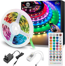Cargar imagen en el visor de la galería, Tira Led Bluetooth 15m, Luces Led Habitacion Con Ir Control Remoto y Inteligente