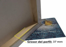 Cargar imagen en el visor de la galería, Lienzo para pintar con oleo 20x25 cm, Perfil 37mm, Pre-estirado 100% algodón, Color blanco 280grs