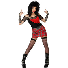 Cargar imagen en el visor de la galería, Disfraz Punky SIGLO XX AÑOS 80 Mujer Adulto para Carnaval Fiesta Teatro