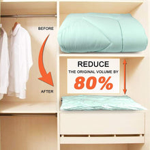 Cargar imagen en el visor de la galería, Bolsa al Vacío Ropa 6 unds Almacenaje Ahorro Espacio 80% Edredones, Almohadas
